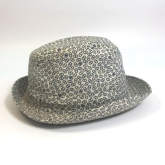 AUTHENTIC HERMES Chaine d\'Ancre hat cotton White main image 9